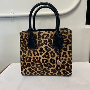 Michael Kors 
Mercer Medium Leopard Calf Hair Accordion Crossbody Bag